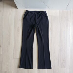 The Limited Pants Womens 2 Black Stretch Flare Dress Pleated Bareback Trousers